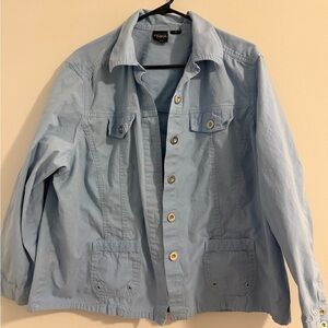 Erika Light Blue women’s Shirt Jacket